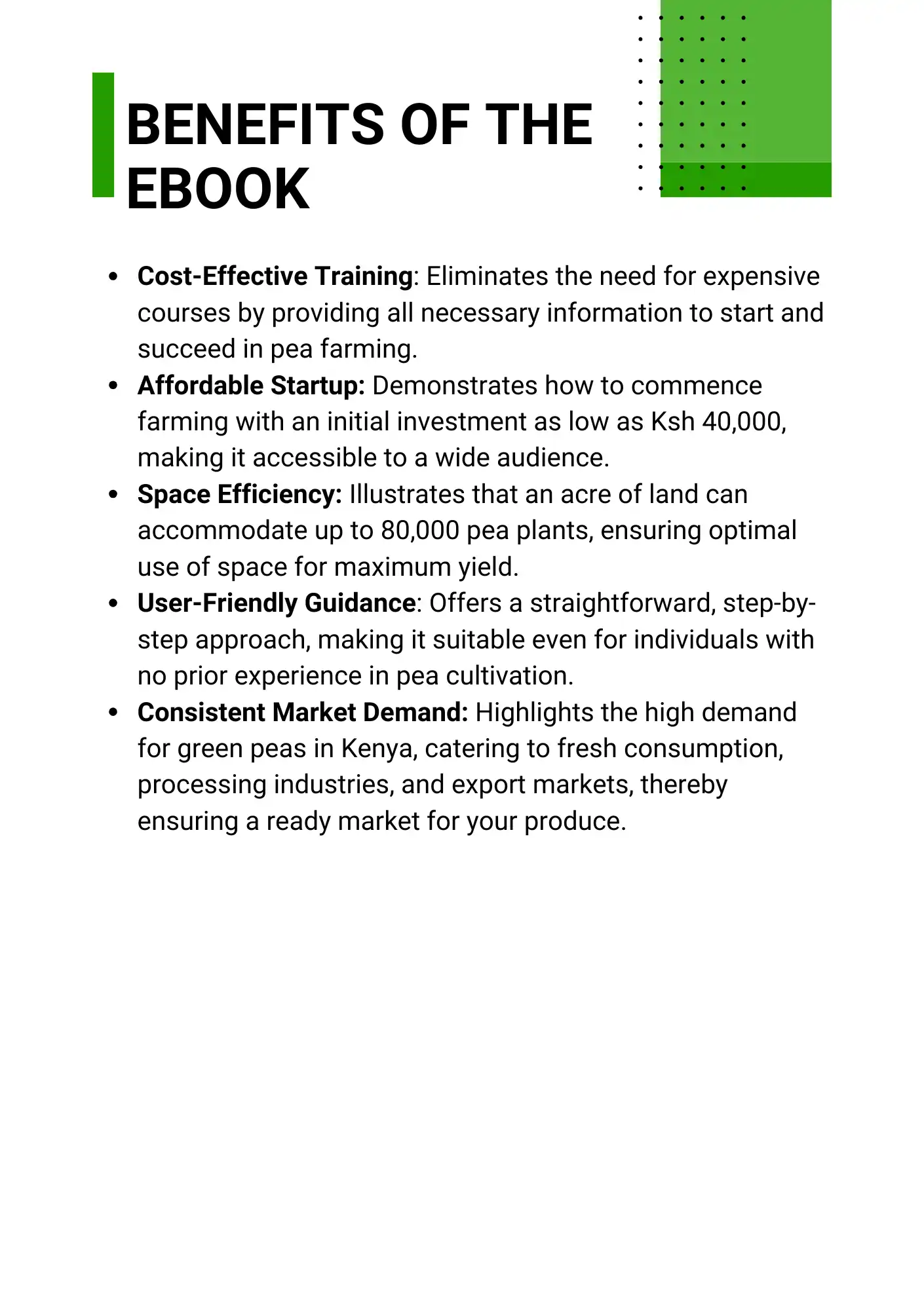 Earn Ksh 120k in 3 Months from 1 Acre of Peas Farming - Image 3