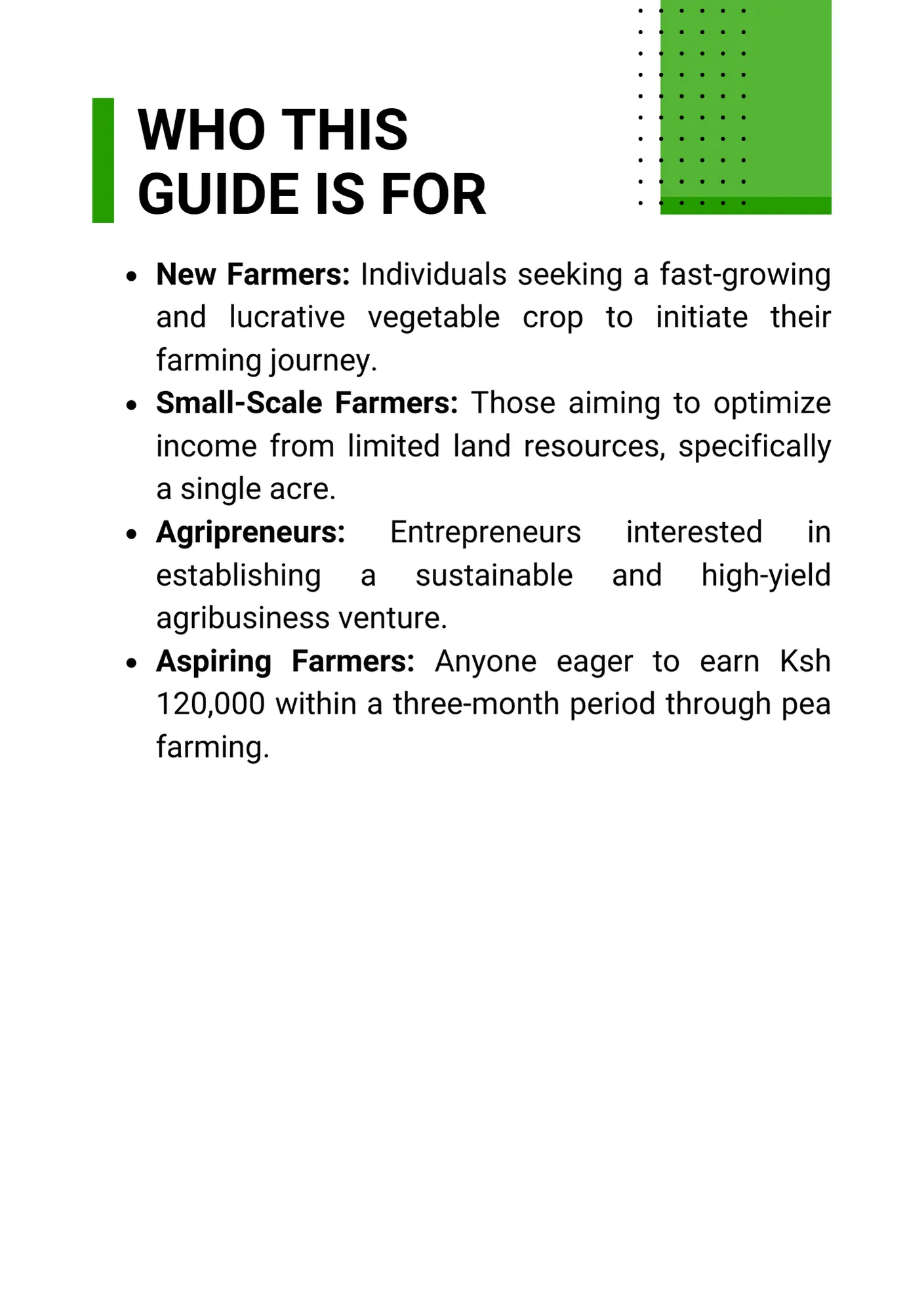 Earn Ksh 120k in 3 Months from 1 Acre of Peas Farming - Image 2