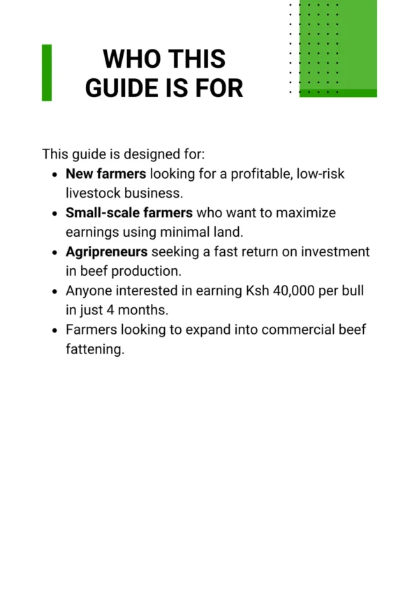 Earn Ksh. 40k Profit Per Bull in 4 Months in Bull Fattening Business - Image 3